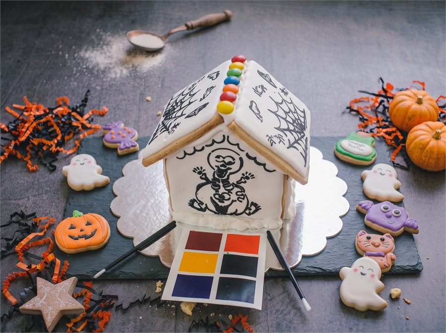 Casita Halloween para pintar