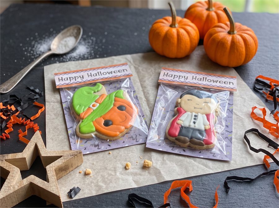 Galleta de 9 cm en tarjeta